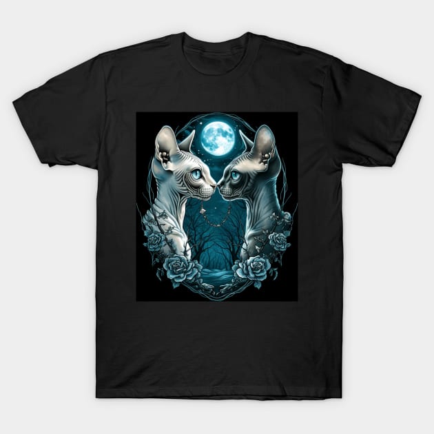 Sphynx Lovers T-Shirt by Enchanted Reverie